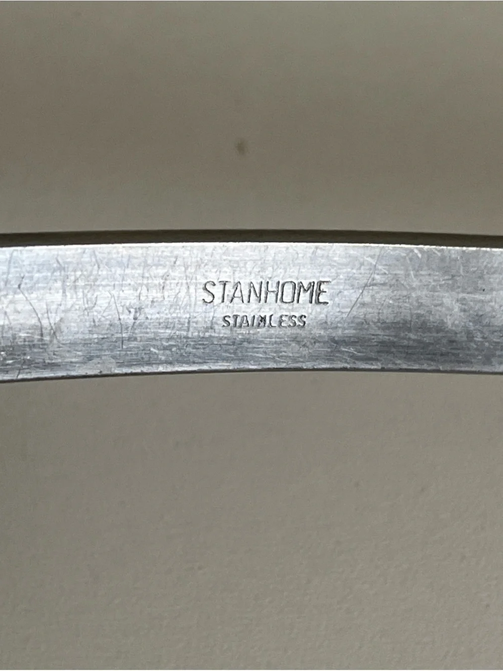 Vintage Stanhome Stainless Steel Slotted Spoon Holed Draining Spoon